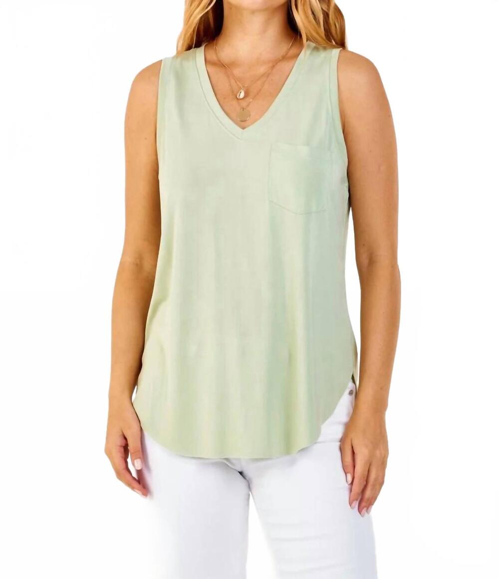 NEW ANOTHER LOVE baby esther tank top in pistachio